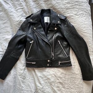 Sandro - Vega Leather Biker Jacket